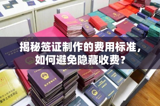 北海揭秘签证制作的费用标准，如何避免隐藏收费？