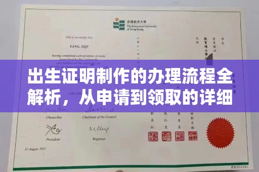 北海出生证明制作的办理流程全解析，从申请到领取的详细指南
