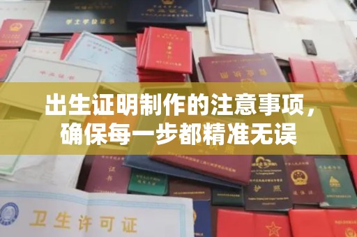 北海出生证明制作的注意事项，确保每一步都精准无误
