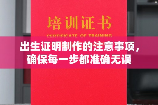 北海出生证明制作的注意事项，确保每一步都准确无误