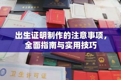 北海出生证明制作的注意事项，全面指南与实用技巧